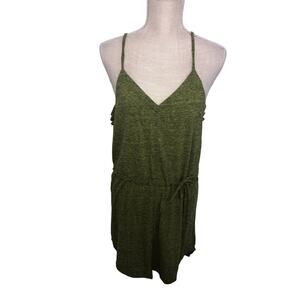 Chaser Green Tunic Tank With Drawstring Waist - M
